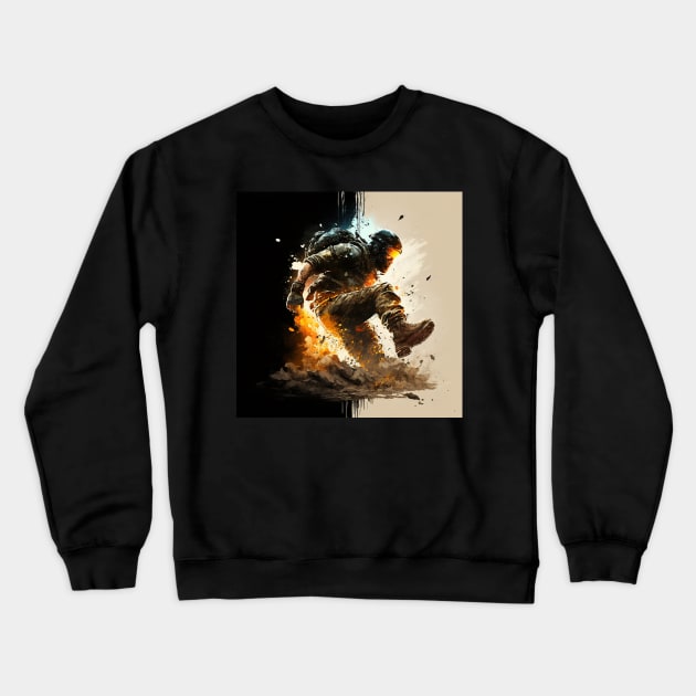 Modern Warfare Call of duty Split Crewneck Sweatshirt by Duke's